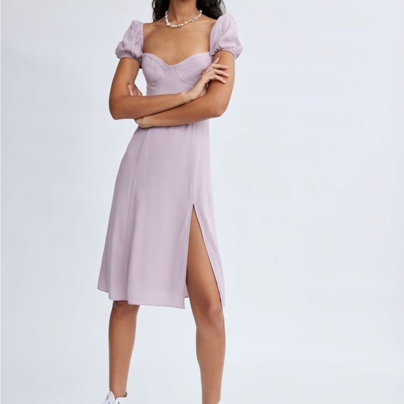 Aritzia Dresses & Skirts - Aritzia Sunday Best Savannah Dress in rare discontinued color Hazy Lilac
